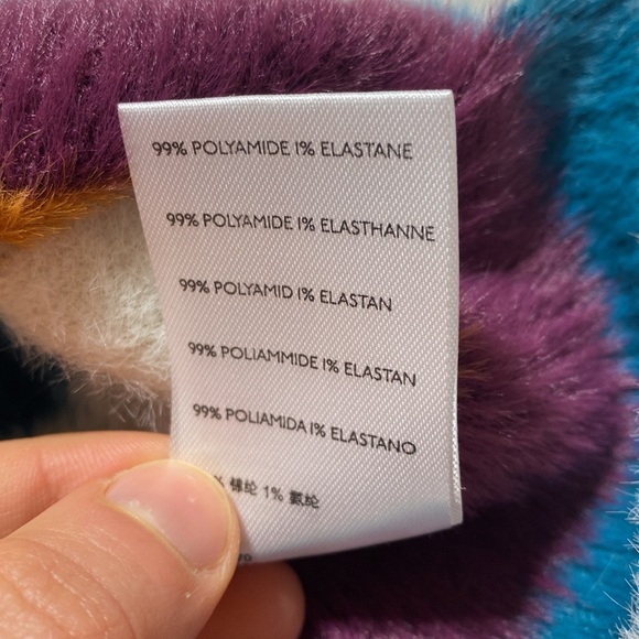 NWT Free People Ciara Sweater Mini Buttoned Striped Fig Jam Skirt Size Small - Picture 10 of 11